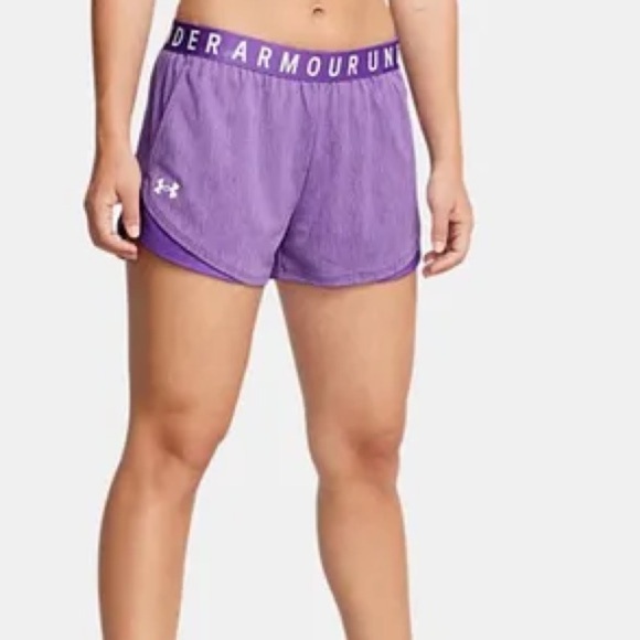 Under Armour Woman’s Medium Pink Athletic Shorts Double-Layer Design - Picture 2 of 5